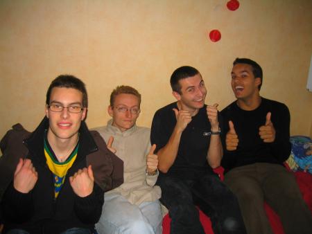 Romain et le trio gagnant