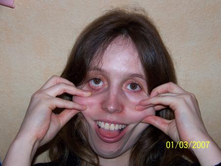 soir&eacute;e entre FILLES grimaces de maryline