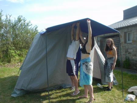 Montage de la tente